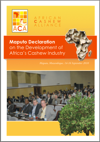 Maputo declaration on the development of Africa's cashew industry alliance